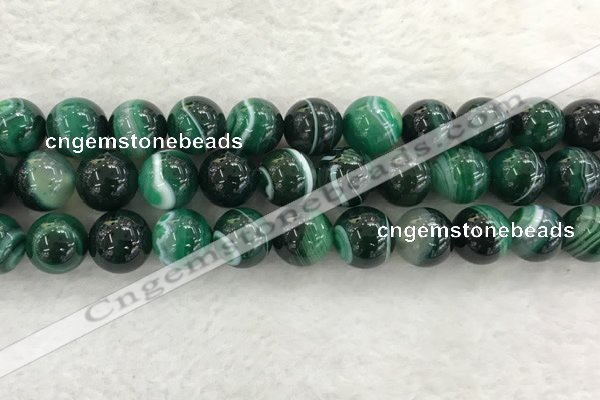 CAA2016 15.5 inches 16mm round banded agate gemstone beads