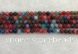 CAA2041 15.5 inches 6mm round banded agate gemstone beads