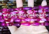 CAA2053 15.5 inches 8*20mm teardrop agate beads wholesale