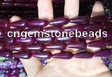 CAA2054 15.5 inches 8*20mm teardrop agate beads wholesale