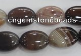 CAA211 15.5 inches 13*18mm oval madagascar agate beads