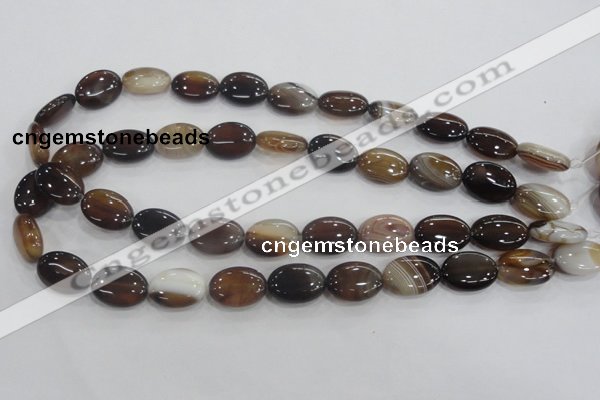 CAA211 15.5 inches 13*18mm oval madagascar agate beads