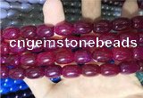 CAA2117 15.5 inches 10*14mm drum agate beads wholesale