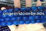 CAA2122 15.5 inches 10*14mm drum agate beads wholesale