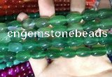 CAA2125 15.5 inches 10*14mm drum agate beads wholesale