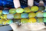 CAA2133 15.5 inches 13*18mm drum agate beads wholesale