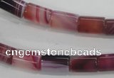 CAA215 15.5 inches 8*12mm column madagascar agate beads