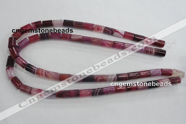 CAA215 15.5 inches 8*12mm column madagascar agate beads