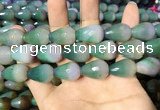 CAA2163 15.5 inches 15*20mm faceted teardrop agate beads