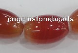 CAA223 15.5 inches 18*28mm rice red agate gemstone beads