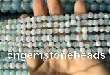 CAA2239 15.5 inches 4mm faceted round banded agate beads