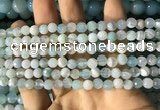 CAA2240 15.5 inches 6mm faceted round banded agate beads