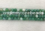 CAA2279 15.5 inches 8mm faceted round banded agate beads