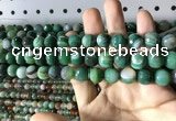 CAA2287 15.5 inches 8mm faceted round banded agate beads