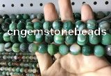 CAA2288 15.5 inches 10mm faceted round banded agate beads