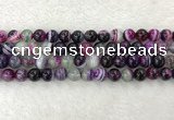CAA2323 15.5 inches 10mm round banded agate gemstone beads