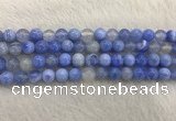 CAA2334 15.5 inches 10mm round banded agate gemstone beads