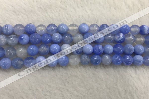 CAA2334 15.5 inches 10mm round banded agate gemstone beads