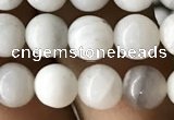 CAA2341 15.5 inches 6mm round white crazy lace agate beads wholesale