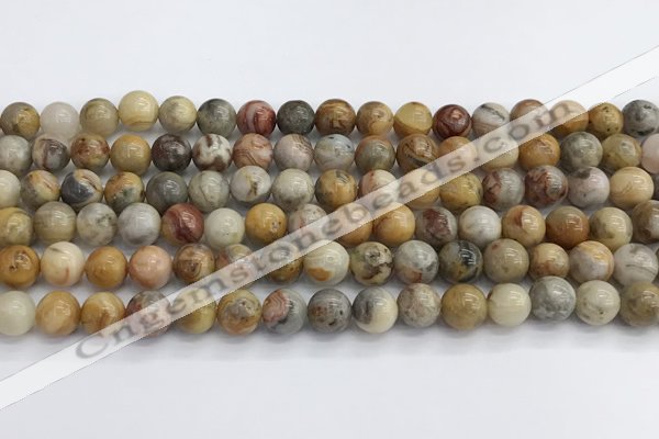 CAA2350 15.5 inches 8mm round crazy lace agate beads wholesale