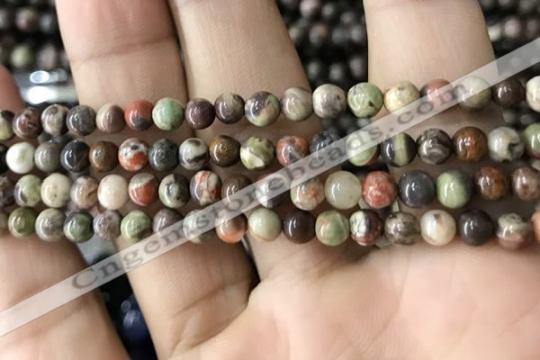 CAA2371 15.5 inches 6mm round ocean agate beads wholesale