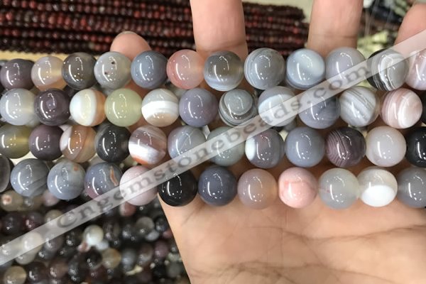 CAA2382 15.5 inches 12mm round Botswana agate beads wholesale