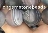 CAA2395 15.5 inches 12mm round matte Botswana agate beads wholesale