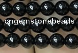 CAA2403 15.5 inches 6mm round black agate beads wholesale