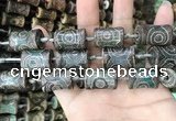 CAA2681 15.5 inches 12*18mm - 13*24mm bone tibetan agate dzi beads