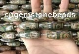 CAA2705 15.5 inches 14*38mm - 16*43mm rice tibetan agate dzi beads