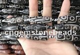 CAA2709 15.5 inches 14*38mm - 16*43mm rice tibetan agate dzi beads