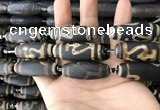 CAA2715 15.5 inches 14*38mm - 16*43mm rice tibetan agate dzi beads