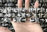 CAA2718 15.5 inches 14*38mm - 16*43mm rice tibetan agate dzi beads