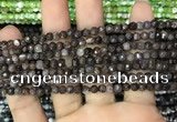 CAA2816 15 inches 4mm faceted round fire crackle agate beads wholesale