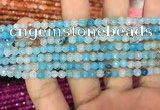 CAA2842 15 inches 4mm faceted round fire crackle agate beads wholesale