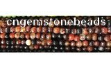 CAA2882 15 inches 6mm faceted round fire crackle agate beads wholesale