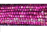 CAA2884 15 inches 6mm faceted round fire crackle agate beads wholesale