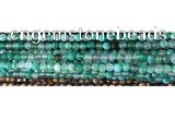 CAA2888 15 inches 6mm faceted round fire crackle agate beads wholesale