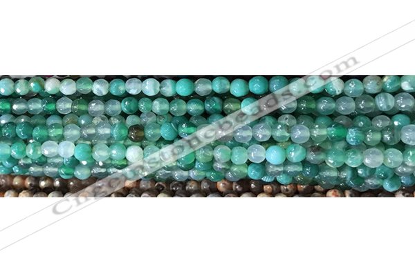 CAA2888 15 inches 6mm faceted round fire crackle agate beads wholesale