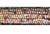 CAA2889 15 inches 6mm faceted round fire crackle agate beads wholesale