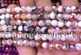 CAA2900 15 inches 6mm faceted round fire crackle agate beads wholesale