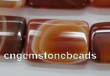 CAA300 15.5 inches 23*30mm rectangle red line agate gemstone beads