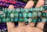 CAA3046 15 inches 10mm faceted round fire crackle agate beads wholesale