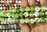 CAA3079 15 inches 10mm faceted round fire crackle agate beads wholesale