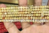 CAA3262 15 inches 4mm faceted round agate beads wholesale