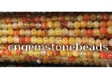 CAA3292 15 inches 6mm faceted round agate beads wholesale