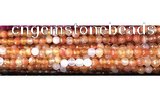 CAA3293 15 inches 6mm faceted round agate beads wholesale