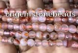 CAA3302 15 inches 6mm faceted round agate beads wholesale