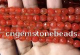 CAA3305 15 inches 6mm faceted round agate beads wholesale