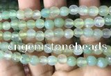 CAA3306 15 inches 6mm faceted round agate beads wholesale